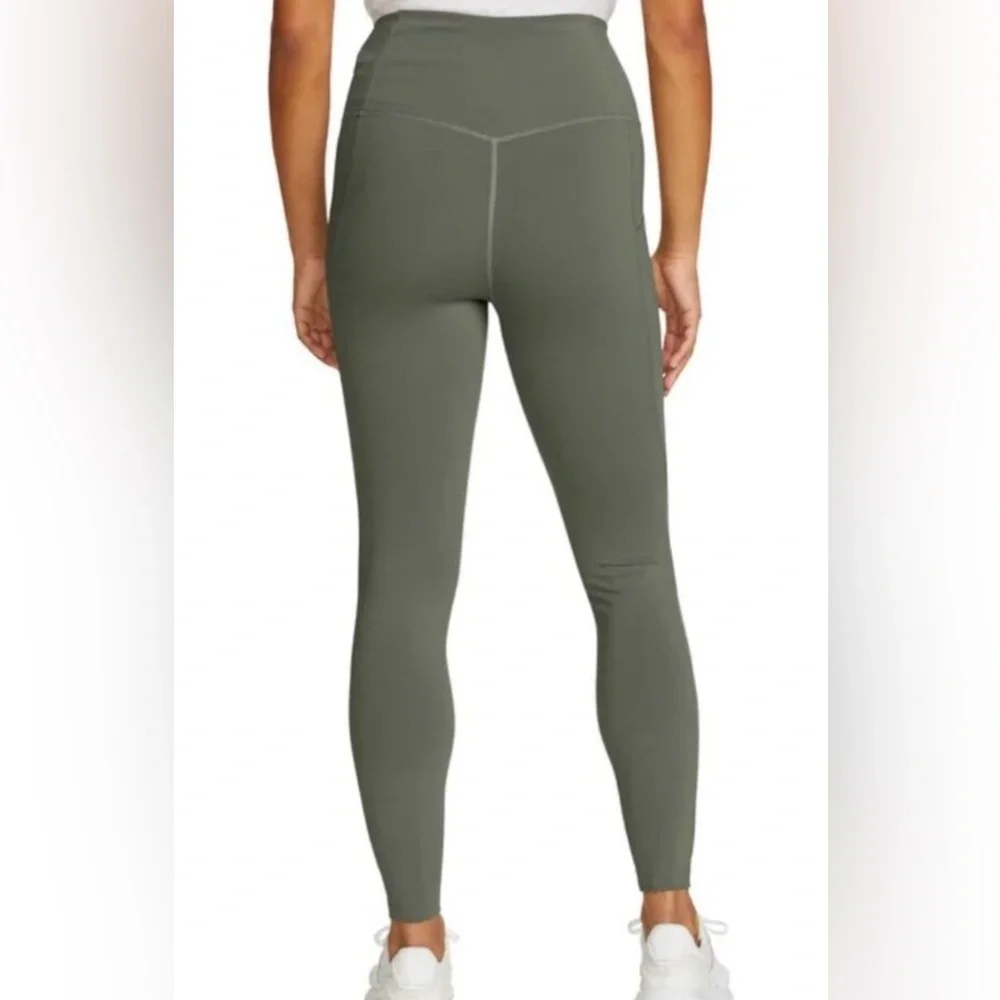 Eddie Bauer Sage Green Trail Tights Pants - Picture 3 of 5